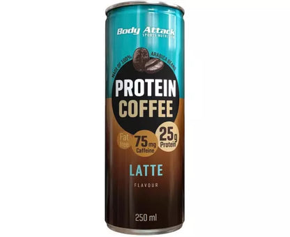 BODY ATTACK PROTEIN COFFEE 250ML - CAFE LATTE