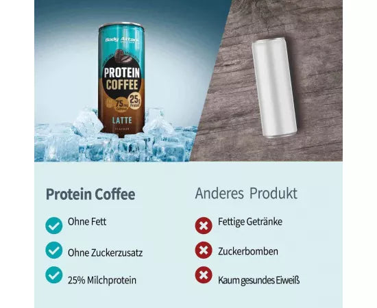 BODY ATTACK PROTEIN COFFEE 250ML - CAFE LATTE