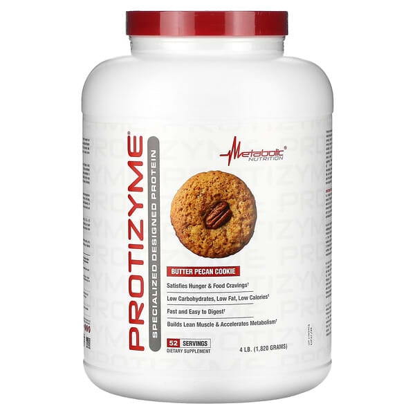 METABOLIC PROTIZYME 4LBS BUTTER PECAN COOKIE