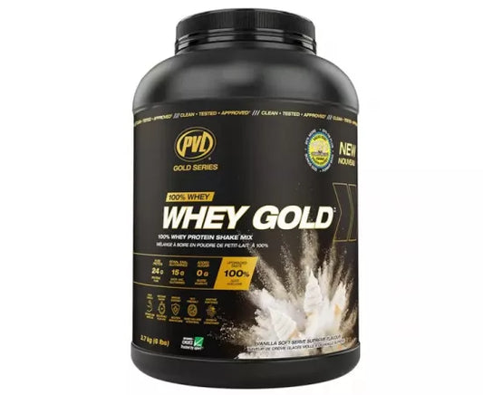 PVL GOLD SERIES 100% WHEY GOLD 2.7KG (6LBS) - VANILLA SOFT SERVE SUPREME