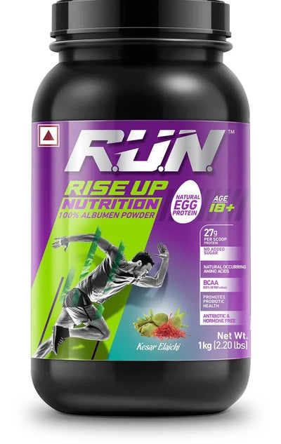 RISE UP NUTRITION ALBUMEN 1KG - KESAR ELAICHI