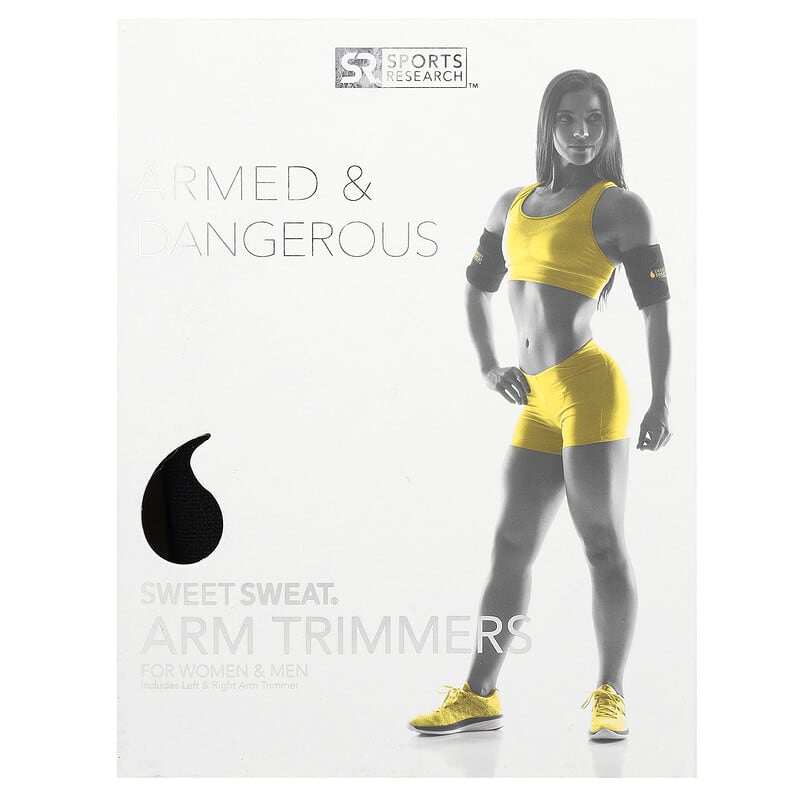 SPORTS RESEARCH SWEET SWEAT ARM TRIMMER - YELLOW MEDIUM