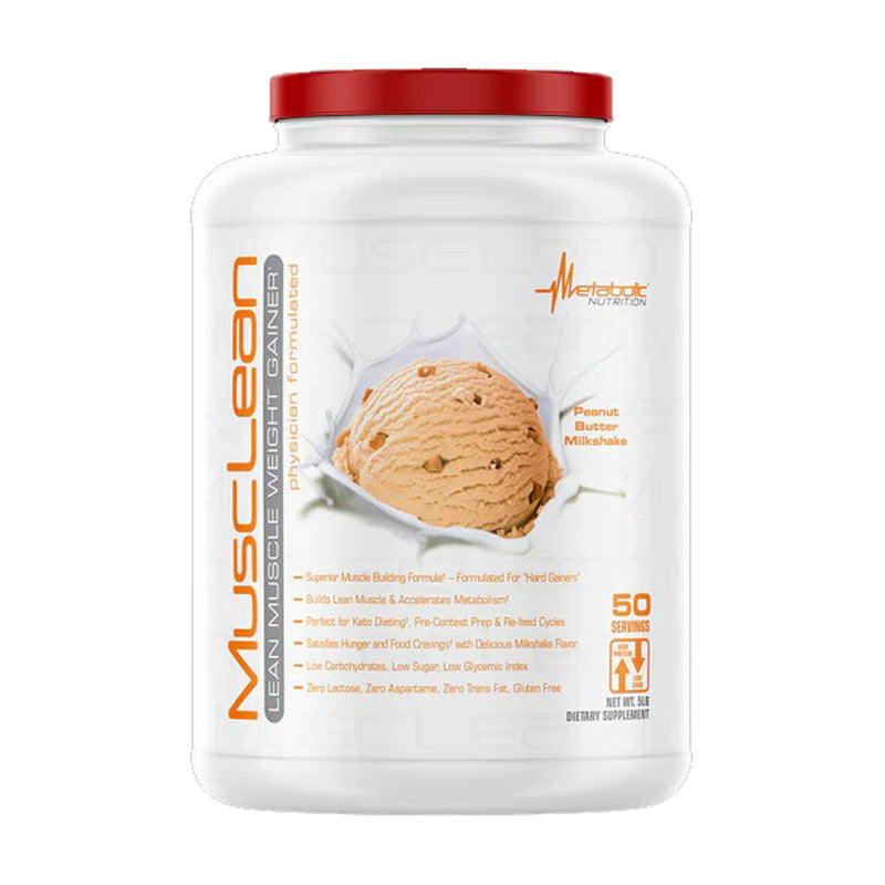 METABOLIC MUSCLE - LEAN MUSCLE WEIGHT GAINER 5LBS PEANUT BUTTER