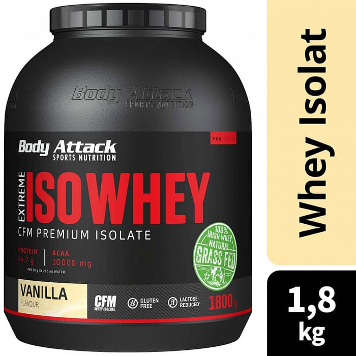 BODY ATTACK EXTREME ISOWHEY - 1.8KG- VANILLA