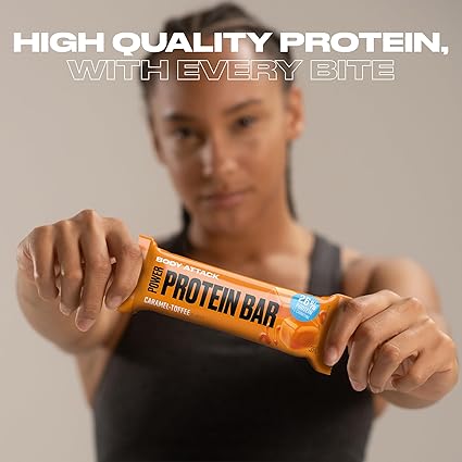 BODY ATTACK POWER PROTEIN BAR 35G - CARAMEL TOFFEE