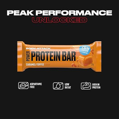 BODY ATTACK POWER PROTEIN BAR 35G - CARAMEL TOFFEE