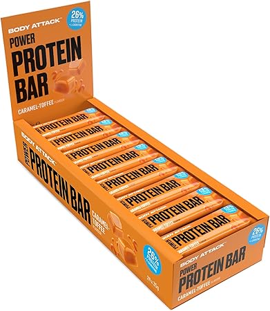 BODY ATTACK POWER PROTEIN BAR 35G - CARAMEL TOFFEE