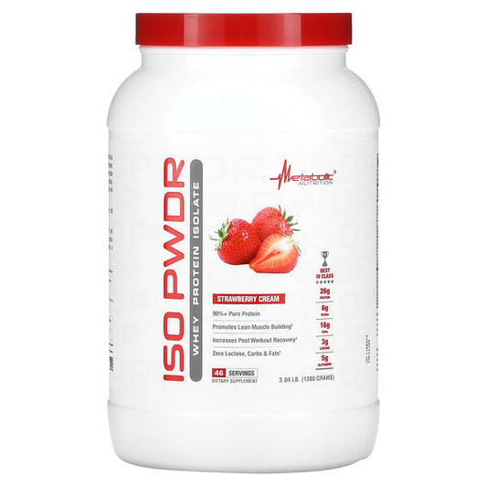 METABOLIC ISO PWDR WHEY ISOLATE 3.04LBS STRAWBERRY CREAM