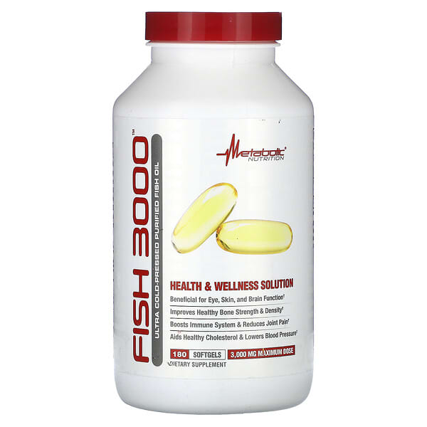 METABOLIC NUTRITION FISH 3000 180 CAPS