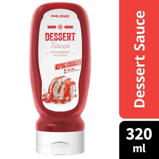 BODY ATTACK DESSERT SAUCE 320ML- STRAWBERRY