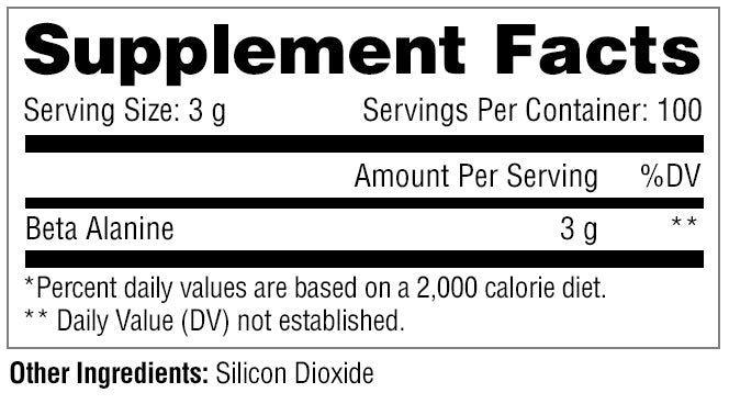 METABOLIC NUTRITION BETA-ALANINE 300G - UNFLV