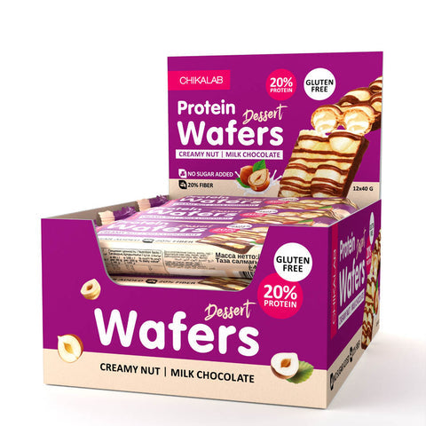 CHIKALAB PROTEIN WAFERS - CHOCOLATE NUT 40G