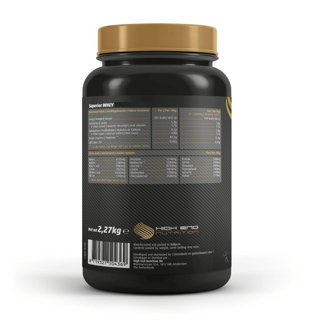 2x HIGH END NUTRITION SUPERIOR WHEY 2KG + FREE 250g Creatine