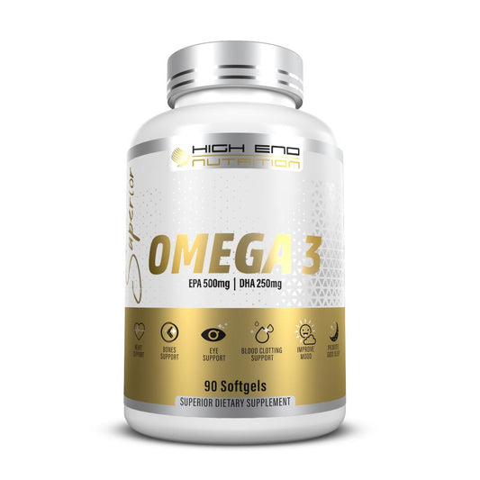  HIGH END NUTRITION SUPERIOR OMEGA 3 '90 SOFTGELS' '130 G'