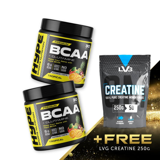 2 x Hype BCAA 300g + FREE 250 gram creatine