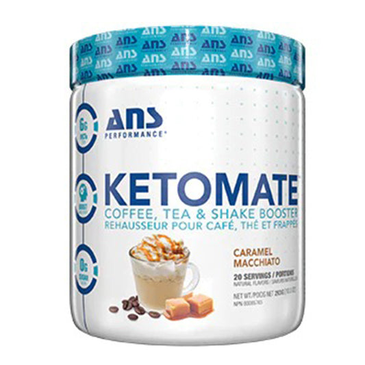 ANS Ketomate Coffee, Tea & Shake Booster 293g Caramel Macchiato