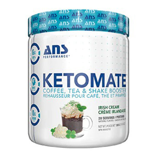 ANS Ketomate Coffee, Tea & Shake Booster 293g Irish Cream