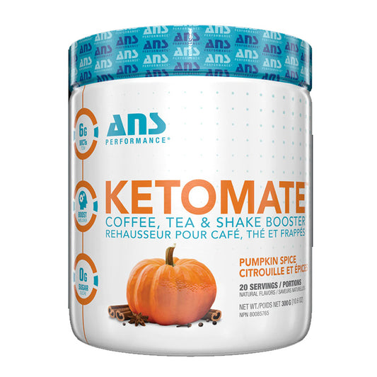 ANS Ketomate Coffee, Tea & Shake Booster 293g Pumpkin Spice