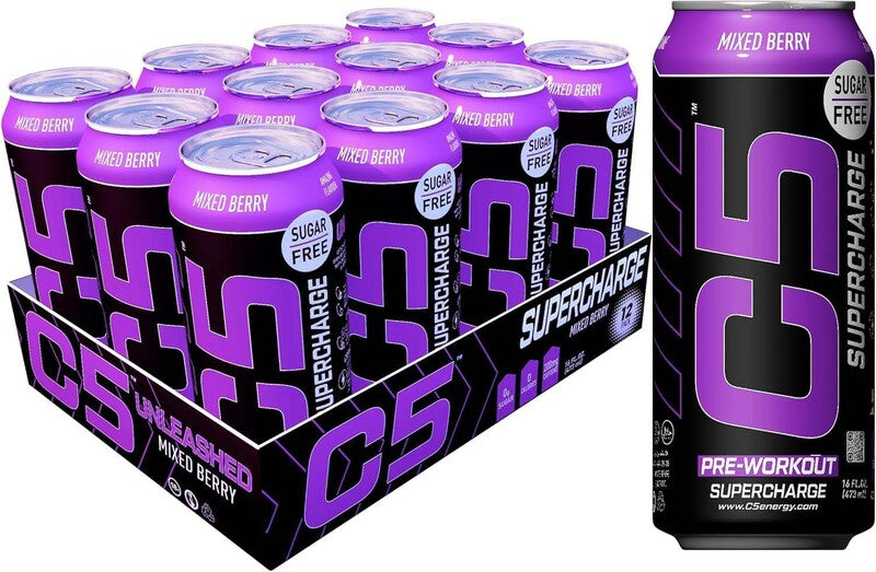 C5 SUPERCHARGE ENERGY DRINK 473ML - MIXED BERRY