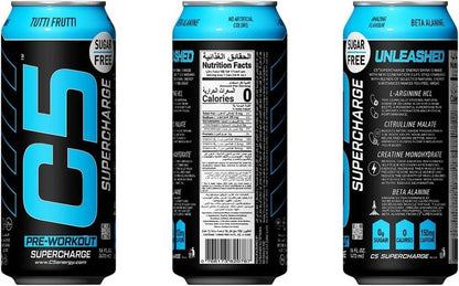 C5 SUPERCHARGE ENERGY DRINK 473ML - TUTTI FRUTTI