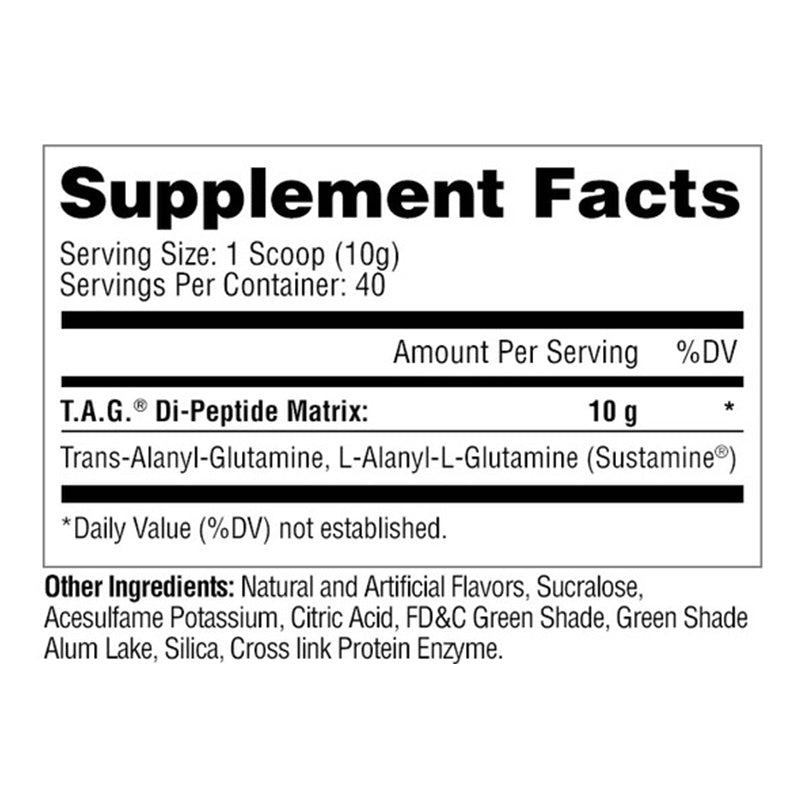 METABOLIC NUTRITION TRANS ALANYL GLUTAMINE 400G - GREEN APPLE