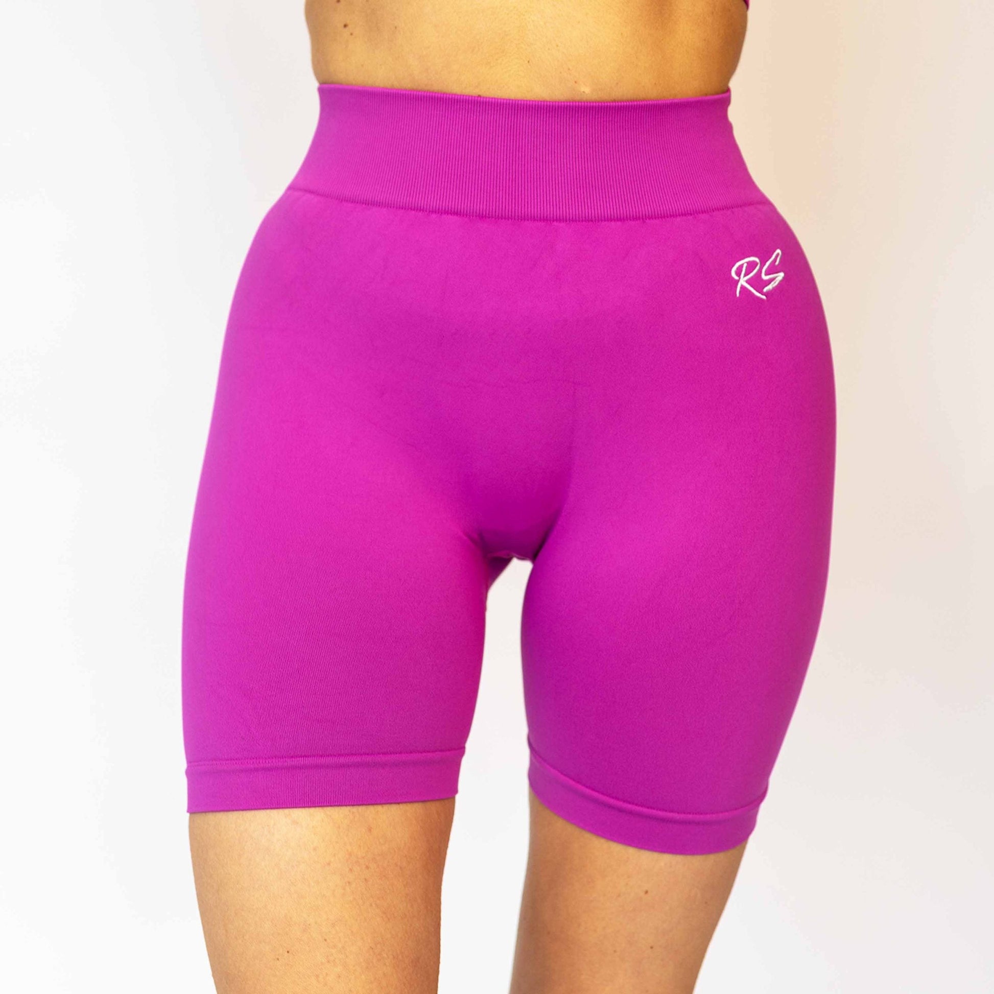 purple short front