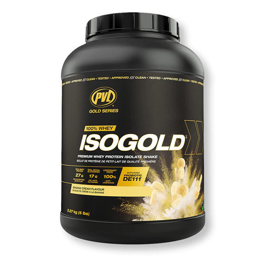 PVL GOLD SERIES 100% WHEY ISO GOLD 2.27KG - BANANA CREAM