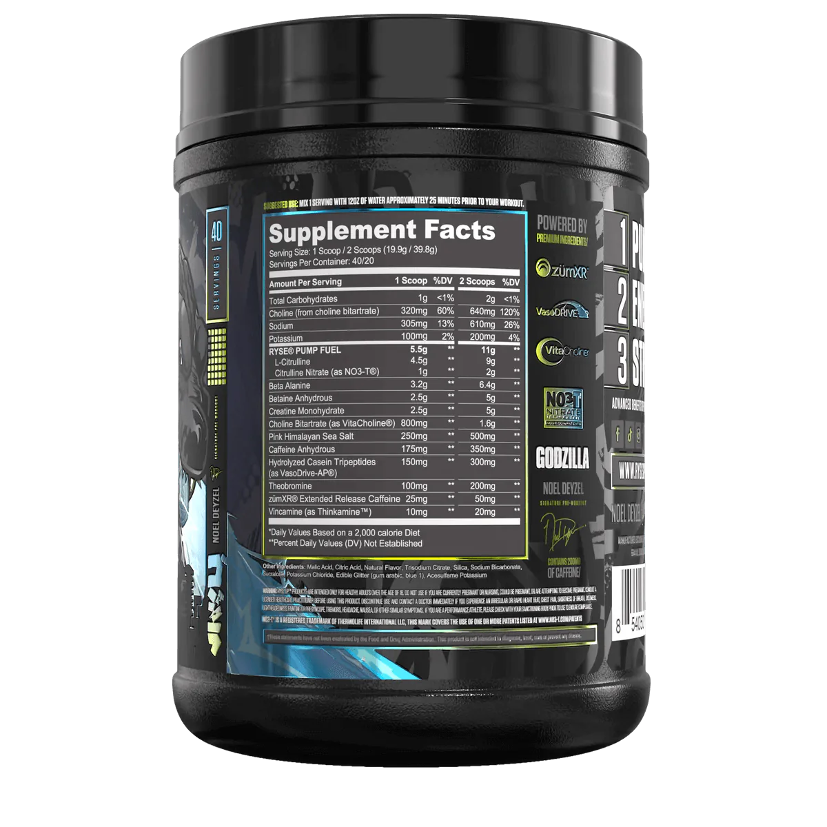 Ryse - Godzilla Pre workout 40 servings